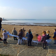 Drugi sprehod otrok iz skupine Rakovica za projekt Mali sonček