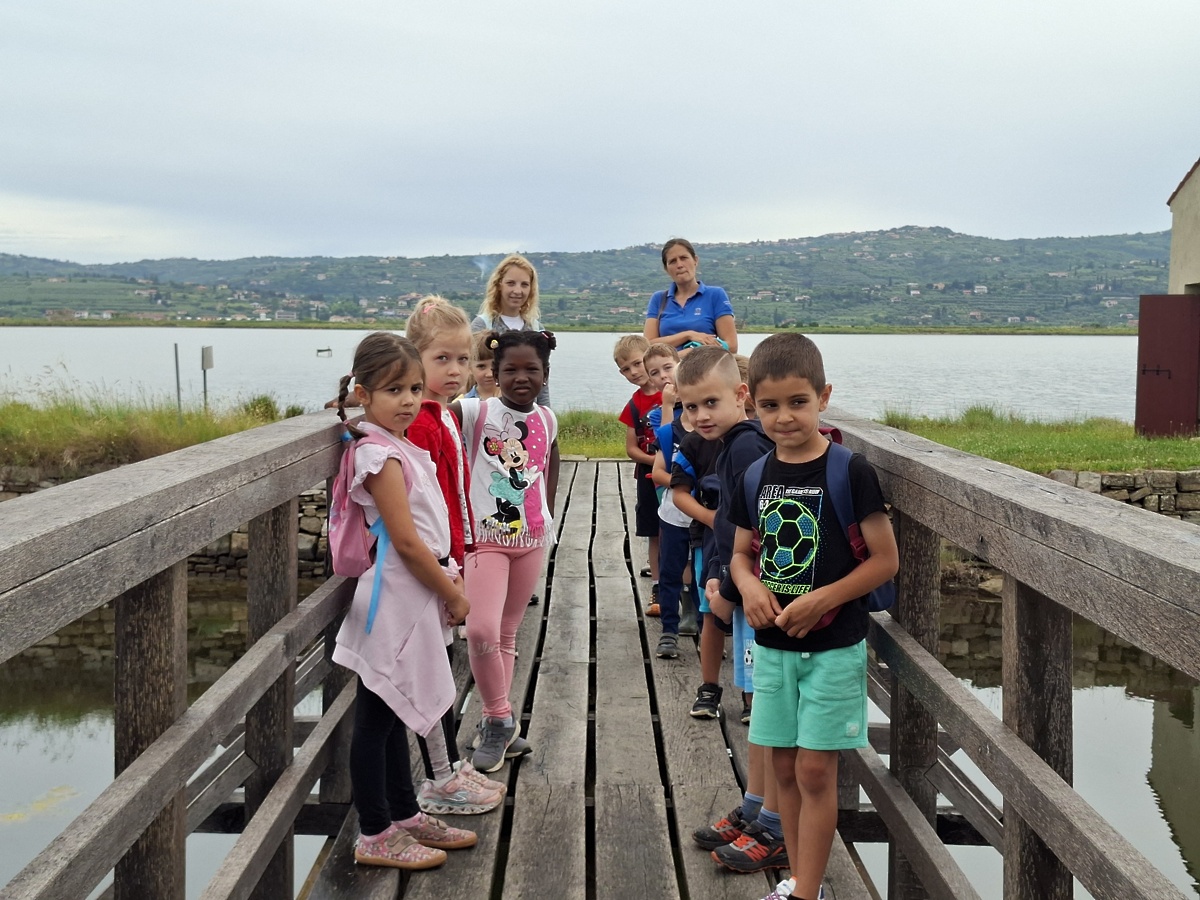 Zaključni izlet skupine Delfini v Sečoveljske soline