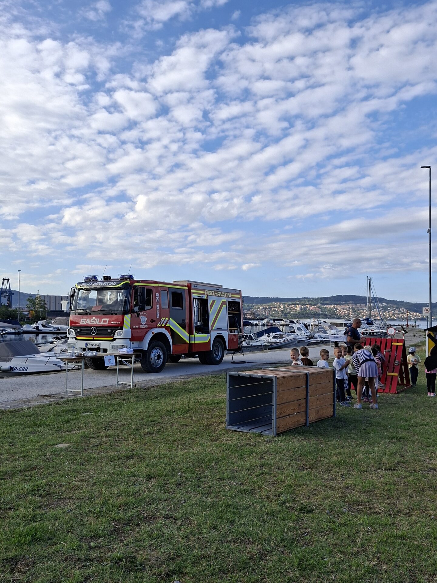 Gasilsko vozilo, poligon za otoke