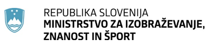 Logo Ministrstvo za izobraževanje, znanost in šport
